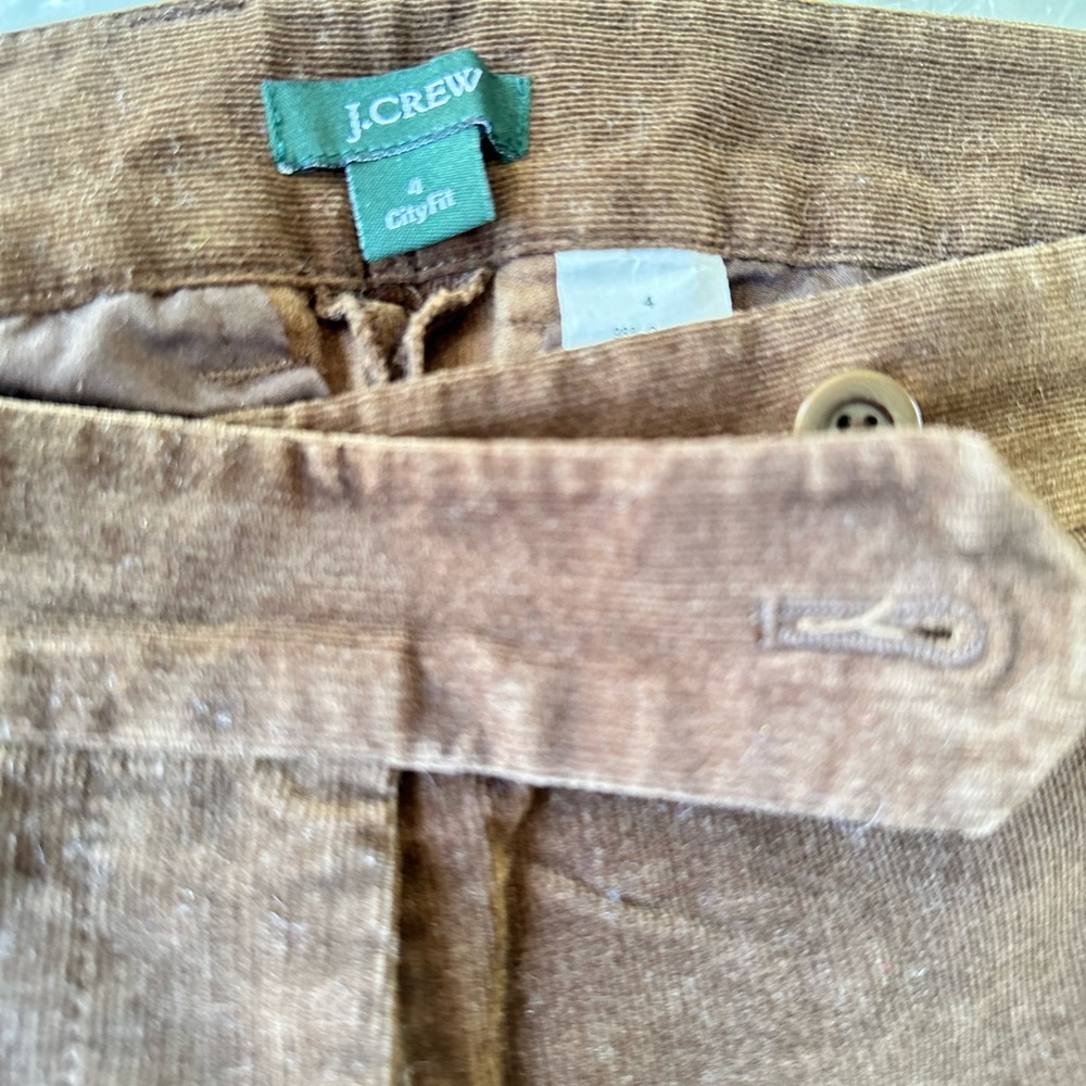 J.Crew Corduroy Trousers in a Dark Tan/light brown